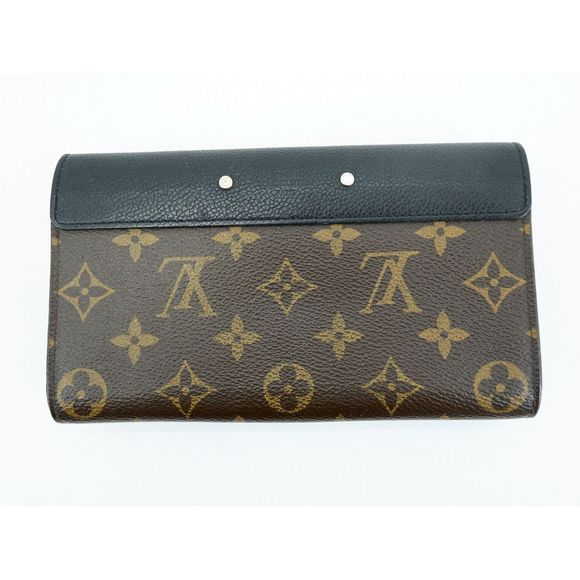 Louis Vuitton Portefeuille Palace Monogram Bi-Fold Wallet Long Wallet Noir - Picture 1 of 7